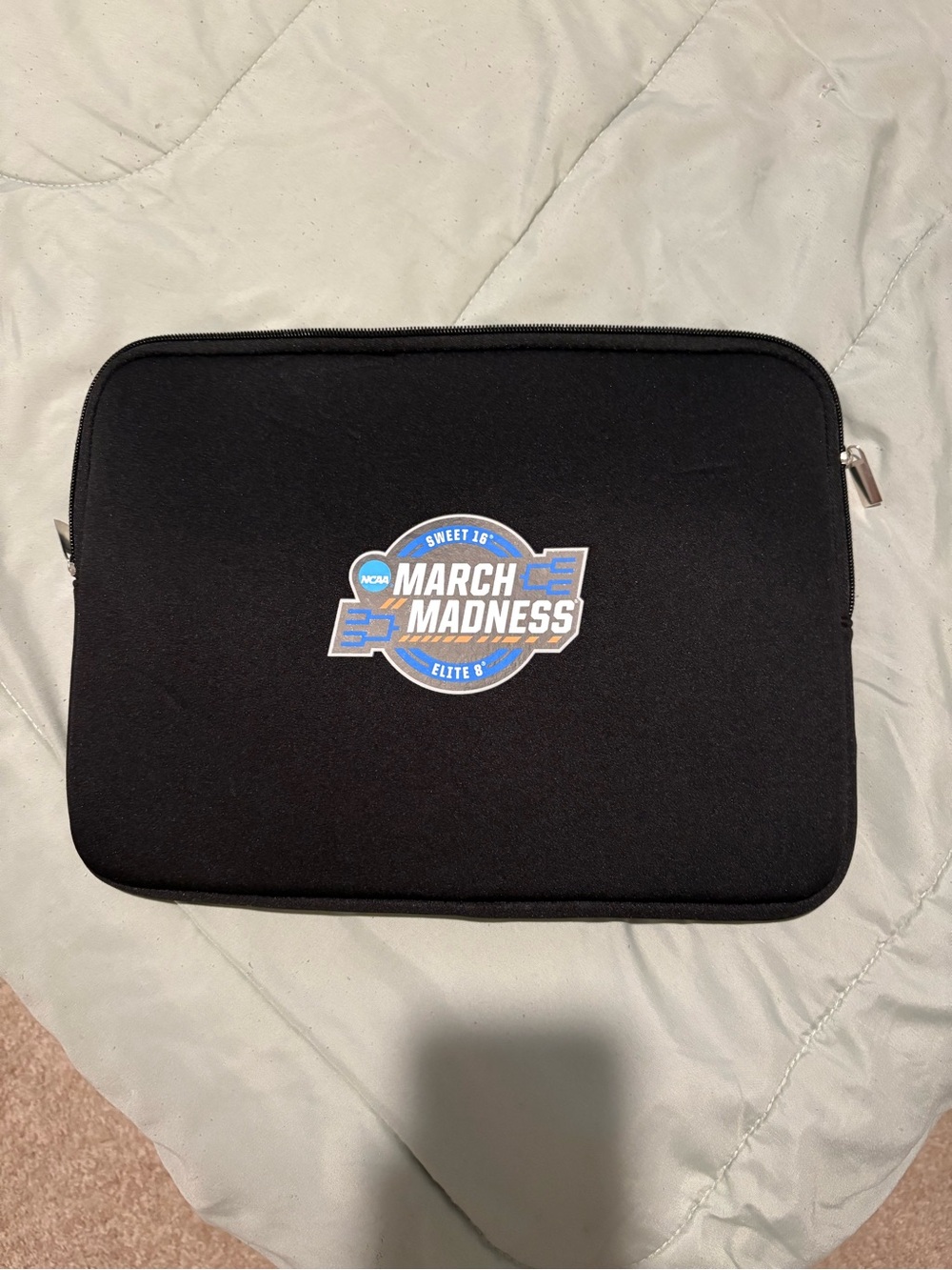 March Madness Black Neoprene Tablet/Laptop Sleeve